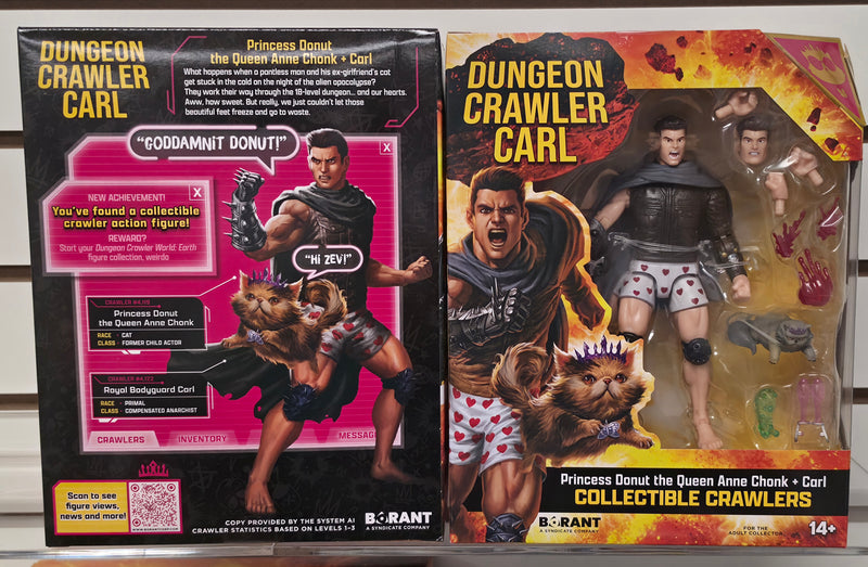 Carl & Donut Dungeon Crawler Carl Playmate Action Figures