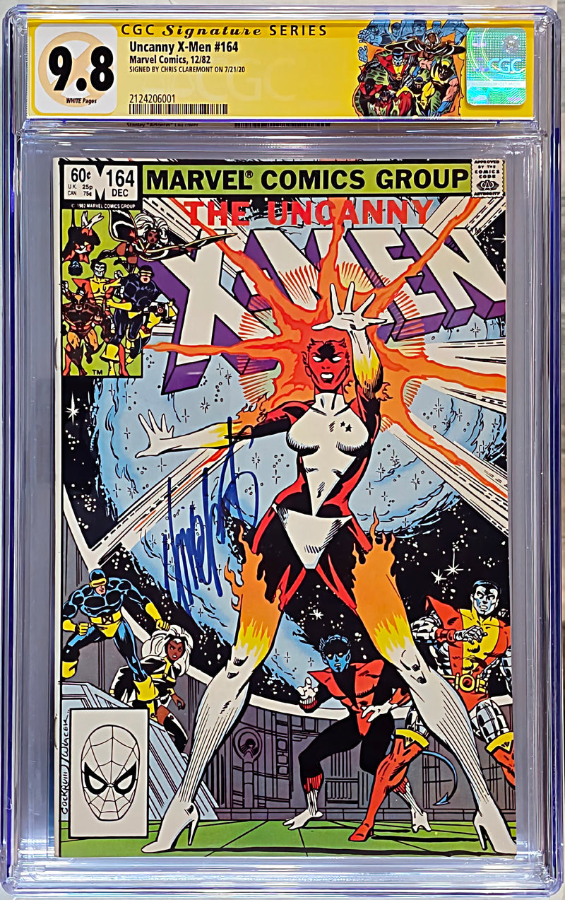 アンキャニーX-MEN #164 CGC SS 9.8 クリス・クレアモント直筆サイン入り キャロル・ダンバースがバイナリーに