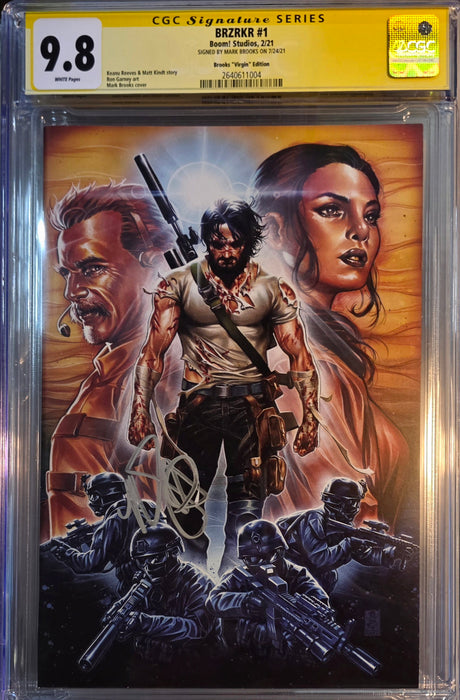 BRZRKR #1 CGC SS 9.8 BROOKS SIGNED INCENTIVE VIRGIN