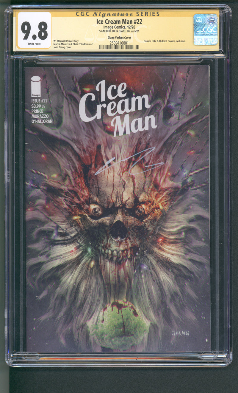 ICE CREAM MAN #22 CGC SS 9.8 SIGNED BY JOHN GIANG ON 2/26/21