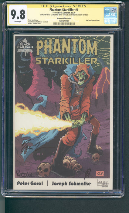 Phantom Starkiller #1 CGC SS 9.8 Browne Cover Signed by Goral, Schmalke & Browne