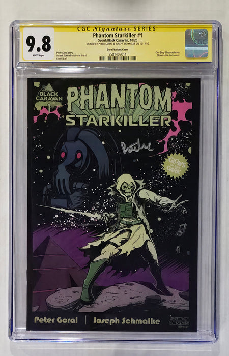 PHANTOM STARKILLER #1 CGC SS 9.8 GORAL COVER SIGNED BY GORAL & SCHMALKE