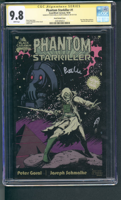 Phantom Starkiller #1 CGC SS 9.8 Goral Cover Signed by Goral & Schmalke