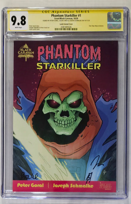 PHANTOM STARKILLER #1 CGC SS 9.8 LYNCH COVER SIGNED BY GORAL, SCHMALKE & LYNCH