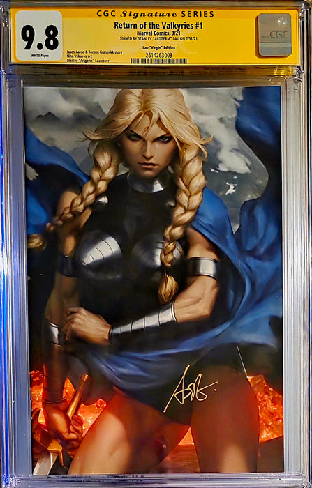 RETURN OF THE VALKYRIES #1 CGC SS 9.8 ARTGERM VIRGIN 1:100