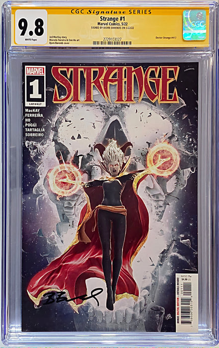 STRANGE #1 CGC SS 9.8 COVER BY & SIGNED BY BJORN BARENDS