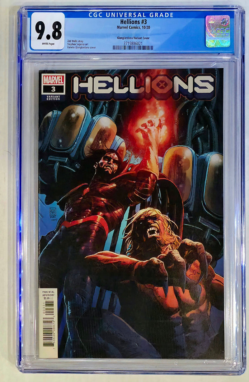 HELLIONS #3 CGC 9.8 1:25 ジャンジオルダノ 1:25 バリアント