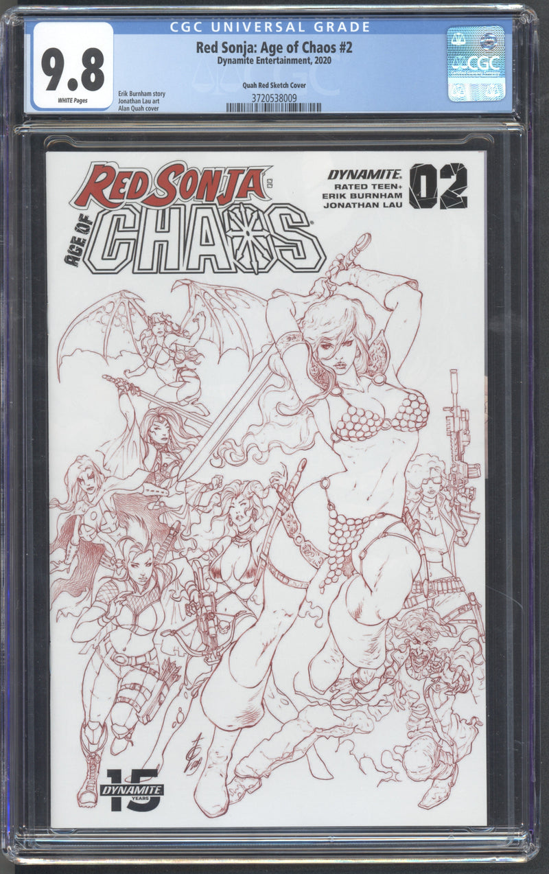 RED SONJA AGE OF CHAOS #2 CGC 9.8