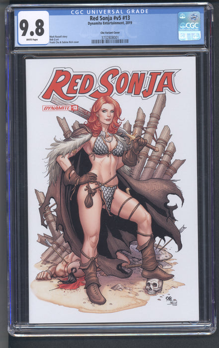 RED SONJA #13 CGC 9.8 FRANK CHO COVER