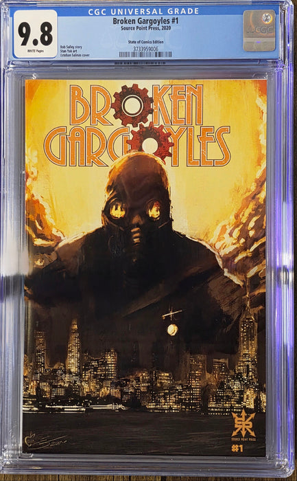 BROKEN GARGOYLES #1 CGC 9.8 ESTEBAN SALINAS TRADE