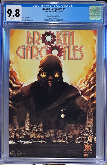 BROKEN GARGOYLES #1 CGC 9.8 ESTEBAN SALINAS TRADE