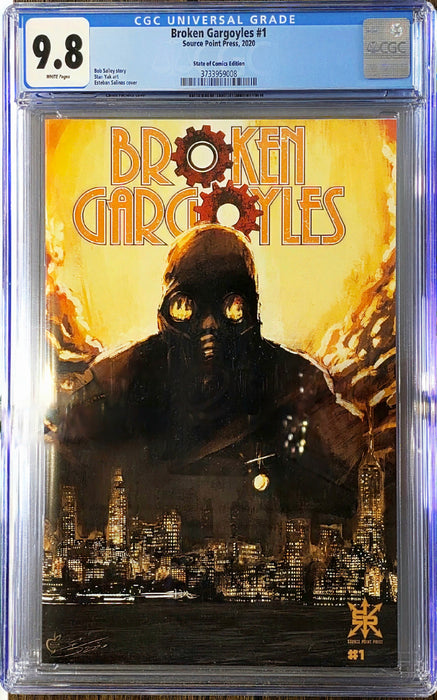 BROKEN GARGOYLES #1 CGC 9.8 ESTEBAN SALINAS TRADE
