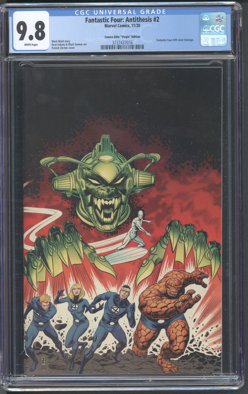 FANTASTIC FOUR ANTITHESIS #2 CGC 9.8 PATRICK ZIRCHER VIRGIN VARIANT