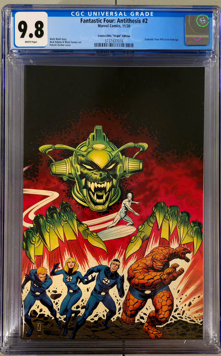FANTASTIC FOUR ANTITHESIS #2 CGC 9.8 PATRICK ZIRCHER VIRGIN VARIANT