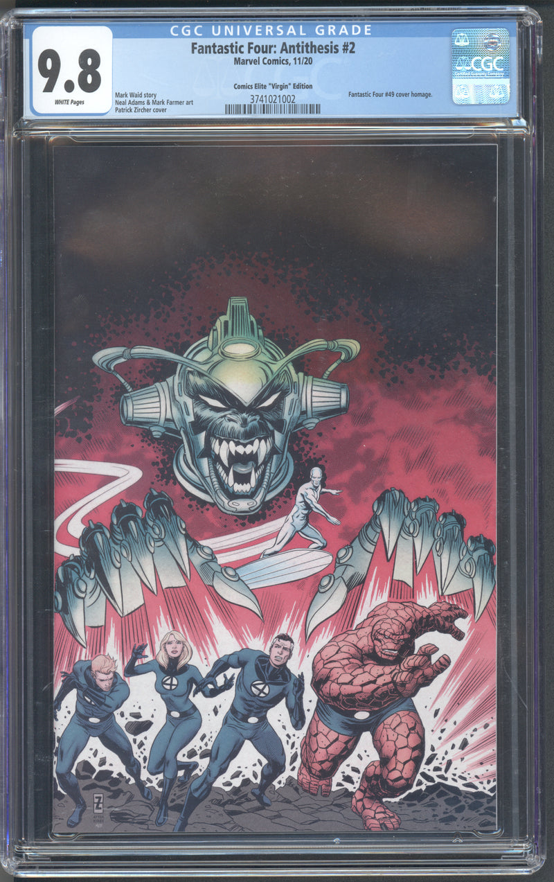 FANTASTIC FOUR ANTITHESIS #2 CGC 9.8 PATRICK ZIRCHER VIRGIN VARIANT