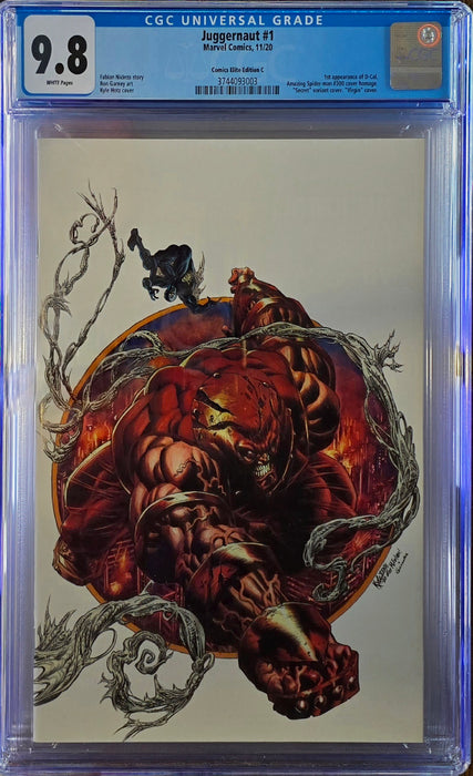 JUGGERNAUT #1 CGC 9.8 HOTZ SECRET WHITE VIRGIN COMICS ELITE EDITION C
