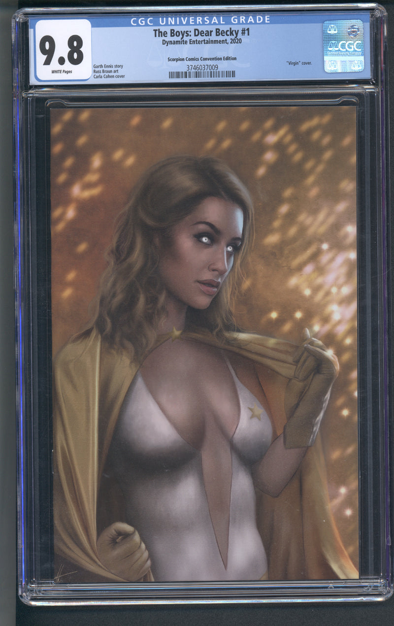 THE BOYS DEAR BECKY #1 CGC 9.8 COHEN CONVENTION STARLIGHT COA 48 / 200