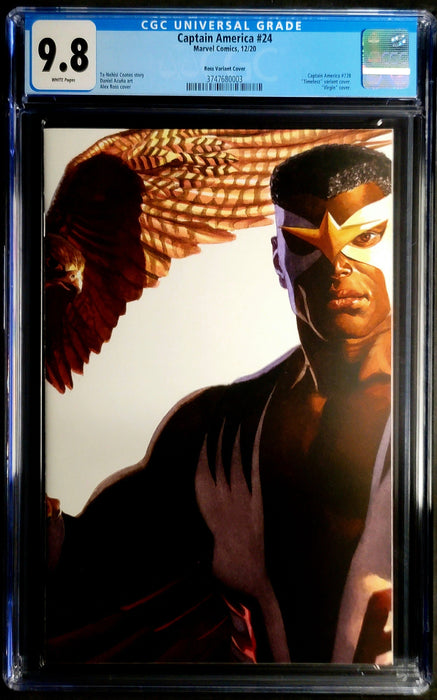 CAPTAIN AMERICA #24 CGC 9.8 ALEX ROSS TIMELESS FALCON VARIANT