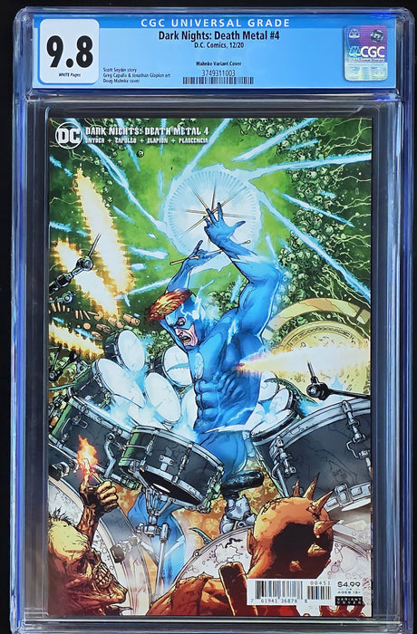 DARK NIGHTS DEATH METAL #4 CGC 9.8 MAHNKE 1:25 RATIO