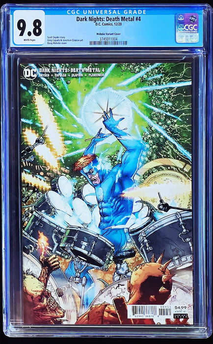DARK NIGHTS DEATH METAL #4 CGC 9.8 MAHNKE 1:25 RATIO