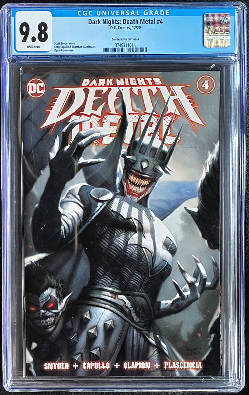 DARK NIGHTS DEATH METAL #4 CGC 9.8 RYAN BROWN TRADE