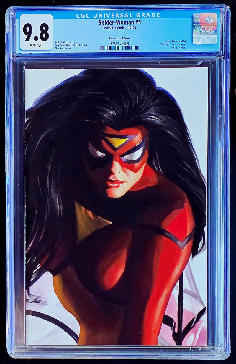 SPIDER-WOMAN #5 CGC 9.8 ALEX ROSS SPIDER-WOMAN TIMELESS