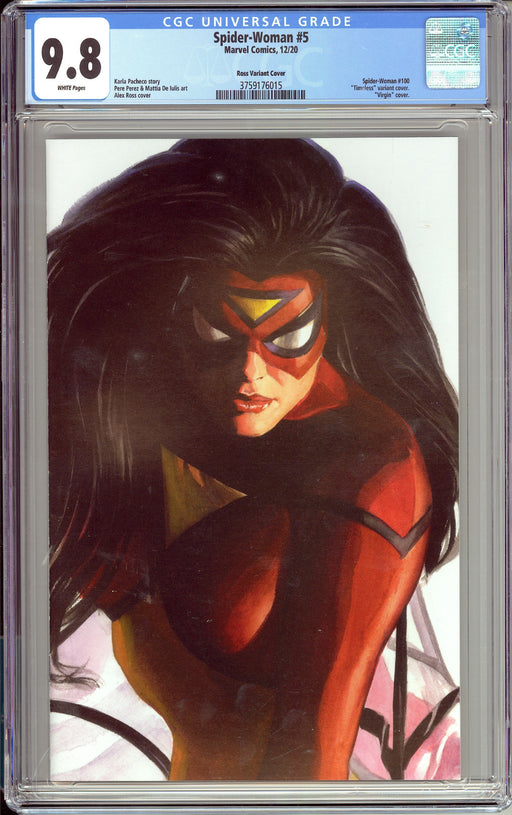 Spider-Woman #5 CGC 9.8 Alex Ross Timeless