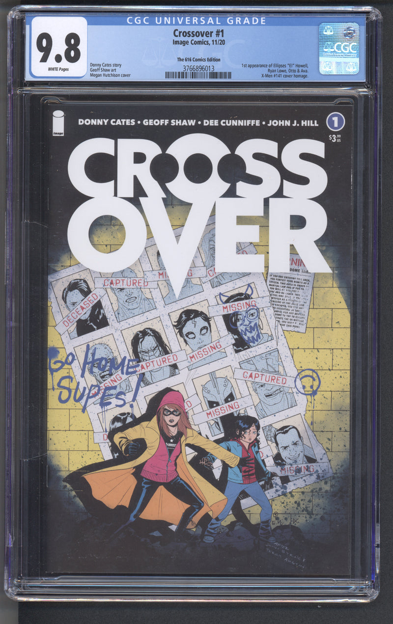 CROSSOVER #1 CGC 9.8 HUTCHINSON