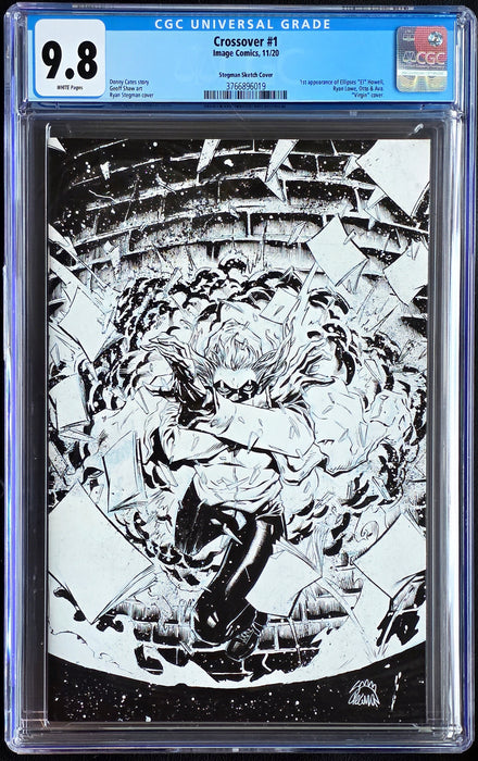 CROSSOVER #1 CGC 9.8 STEGMAN SKETCH COVER