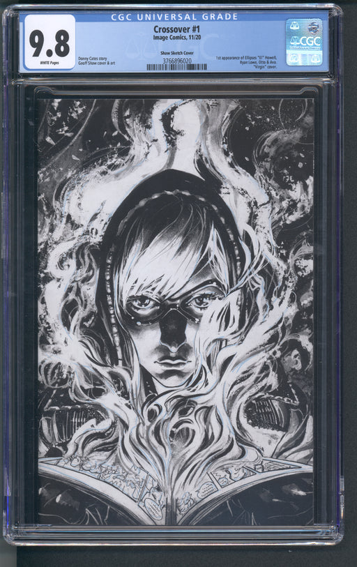 CROSSOVER #1 CGC 9.8 SHAW SKETCH COVER