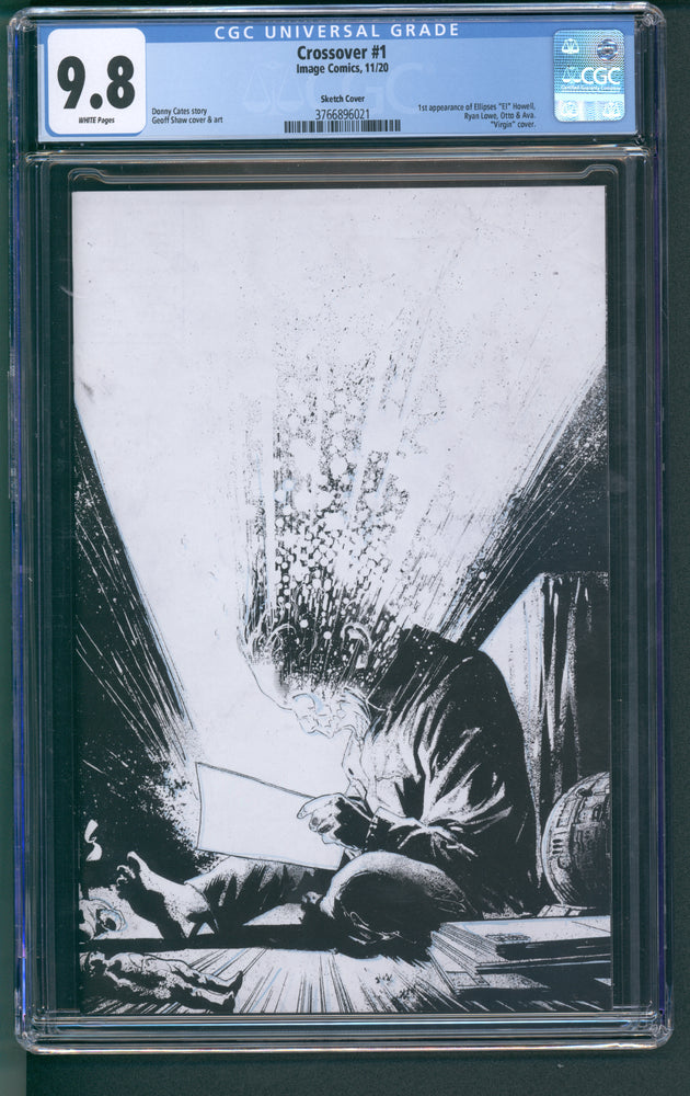 CROSSOVER #1 CGC 9.8 Shaw 1:200 Sketch Cover