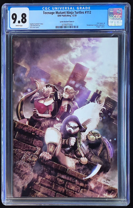 TEENAGE MUTANT NINJA TURTLES #112 CGC 9.8 LAREN VIRGIN