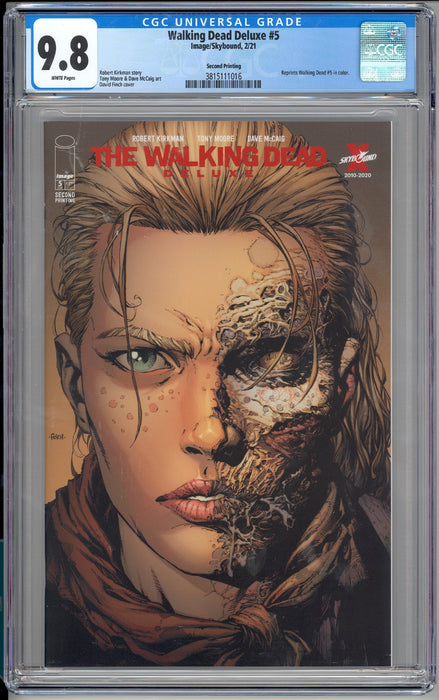 WALKING DEAD DELUXE #5 CGC 9.8 2ND PRINT