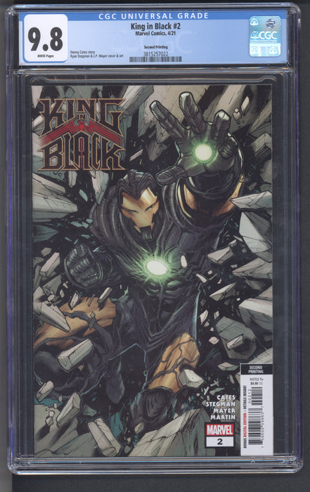 KING OF BLACK #2 CGC 9.8 2ND PRINT