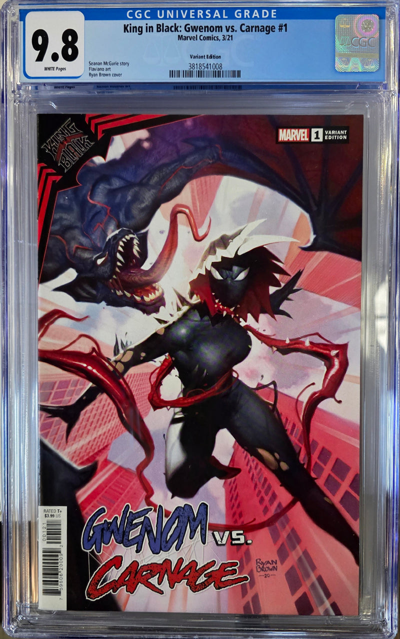 KING IN BLACK GWENOM VS CARNAGE #1 CGC 9.8 RYAN BROWN