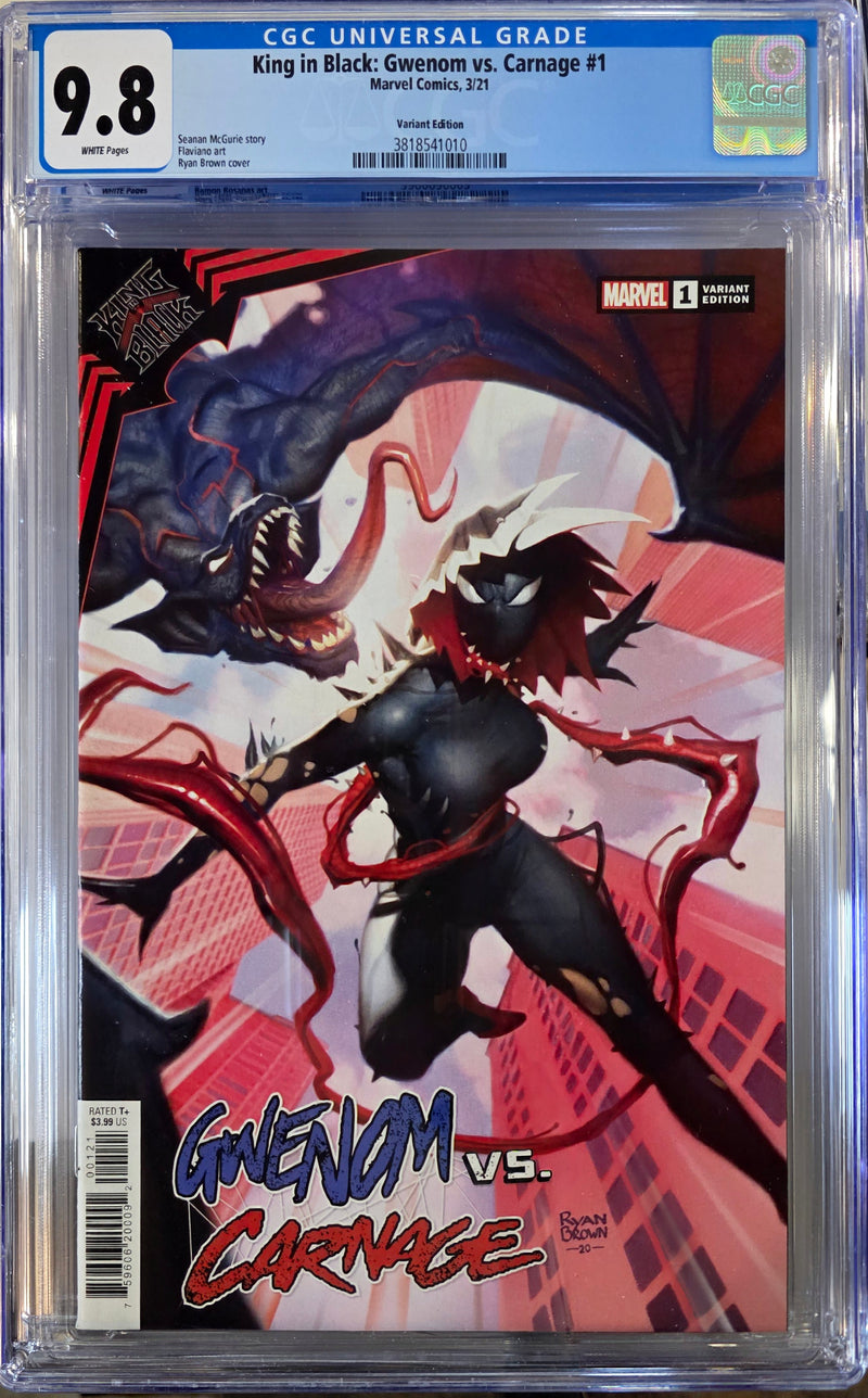 KING IN BLACK GWENOM VS CARNAGE #1 CGC 9.8 RYAN BROWN