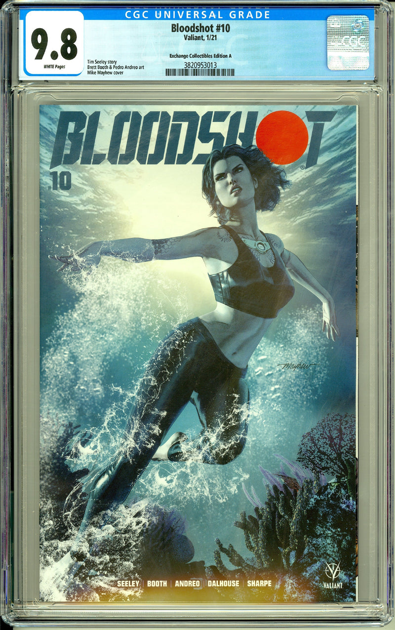 BLOODSHOT #10 CGC 9.8 MIKE MAYHEW TRADE