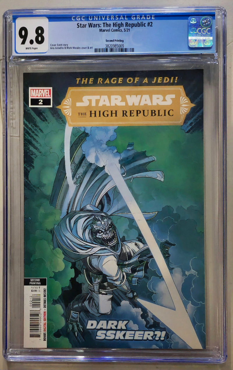 STAR WARS HIGH REPUBLIC #2 CGC 9.8 2ND PRINT
