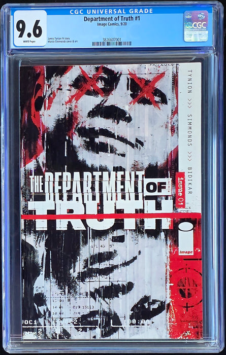 DEPARTMENT OF TRUTH #1 CGC 9.6 SIMMONDS