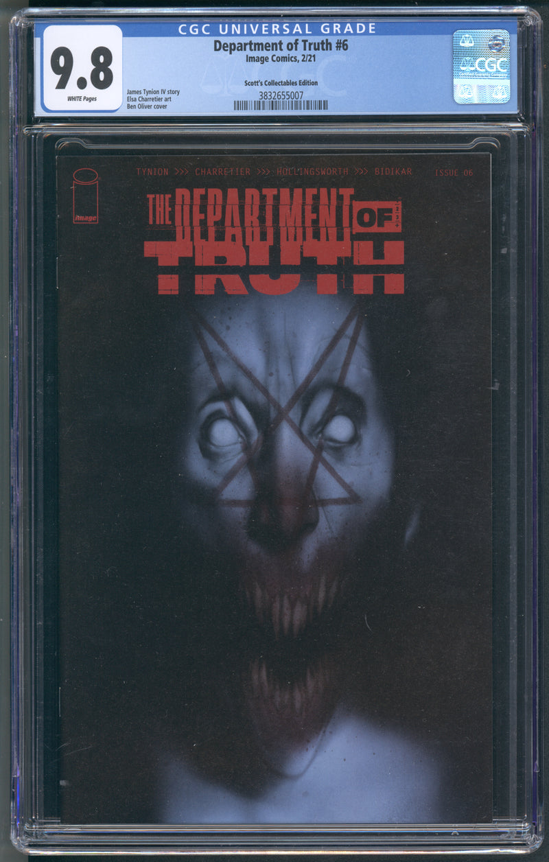 DEPARTMENT OF TRUTH #6 CGC 9.8 BEN OLIVER