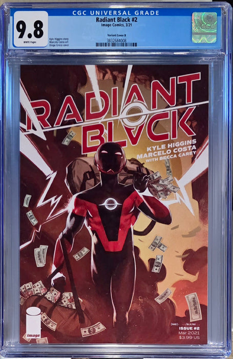 RADIANT BLACK #2 CGC 9.8 CVR B GRECO