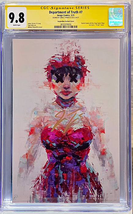 DEPARTMENT OF TRUTH #7 CGC SS 9.8 DESJARDINS  SIGNED BY TYNION