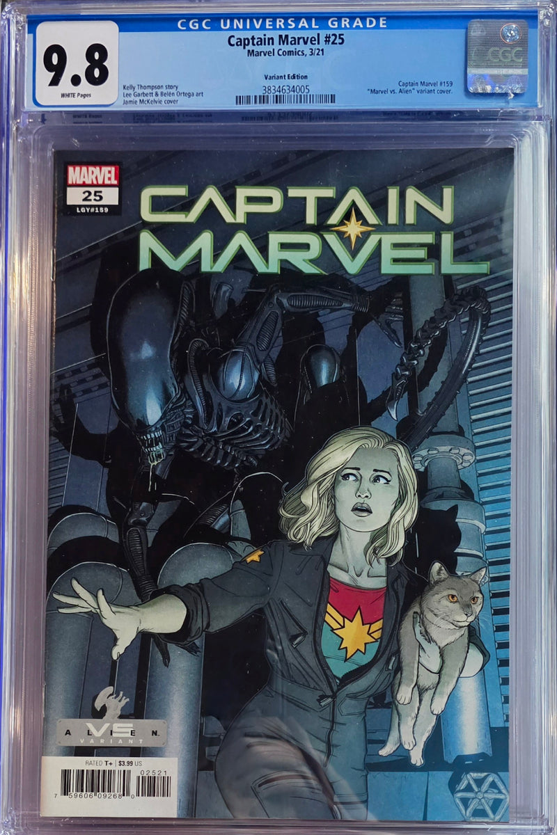 キャプテン・マーベル #25 CGC 9.8 マッケルビー マーベルVSエイリアン