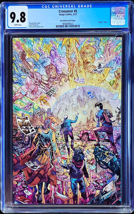 CROSSOVER #5 CGC 9.8 RICCARDI VIRGIN