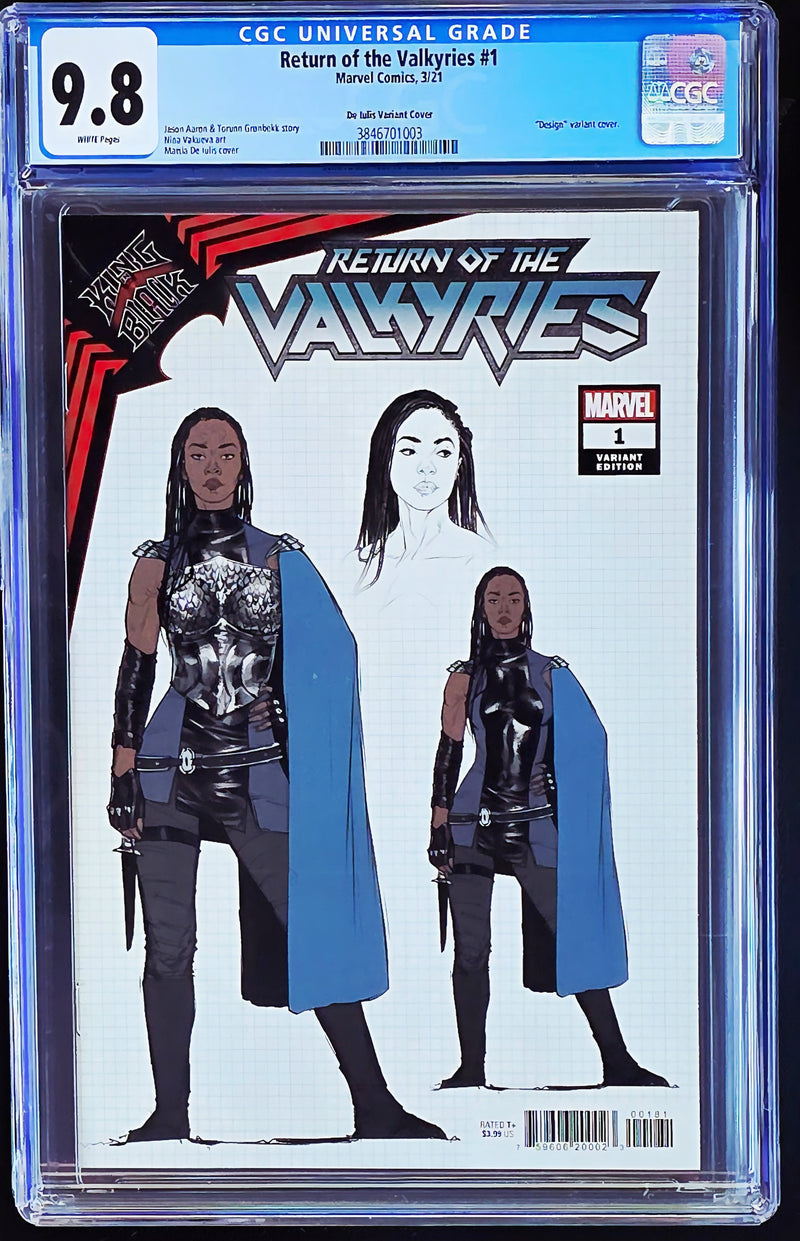 RETURN OF THE VALKYRIES #1 CGC 9.8 DE IULIS 1:10 RATIO