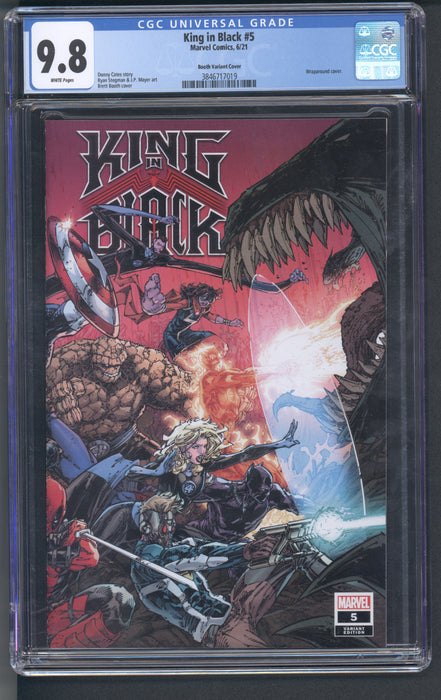 KING IN BLACK #5 CGC 9.8 BRETT BOOTH WRAPAROUND COVER