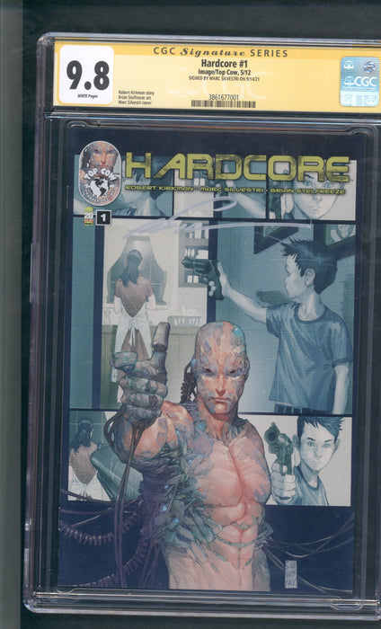 HARDCORE #1 CGC SS 9.8 SIGNED BY MARC SILVESTRI