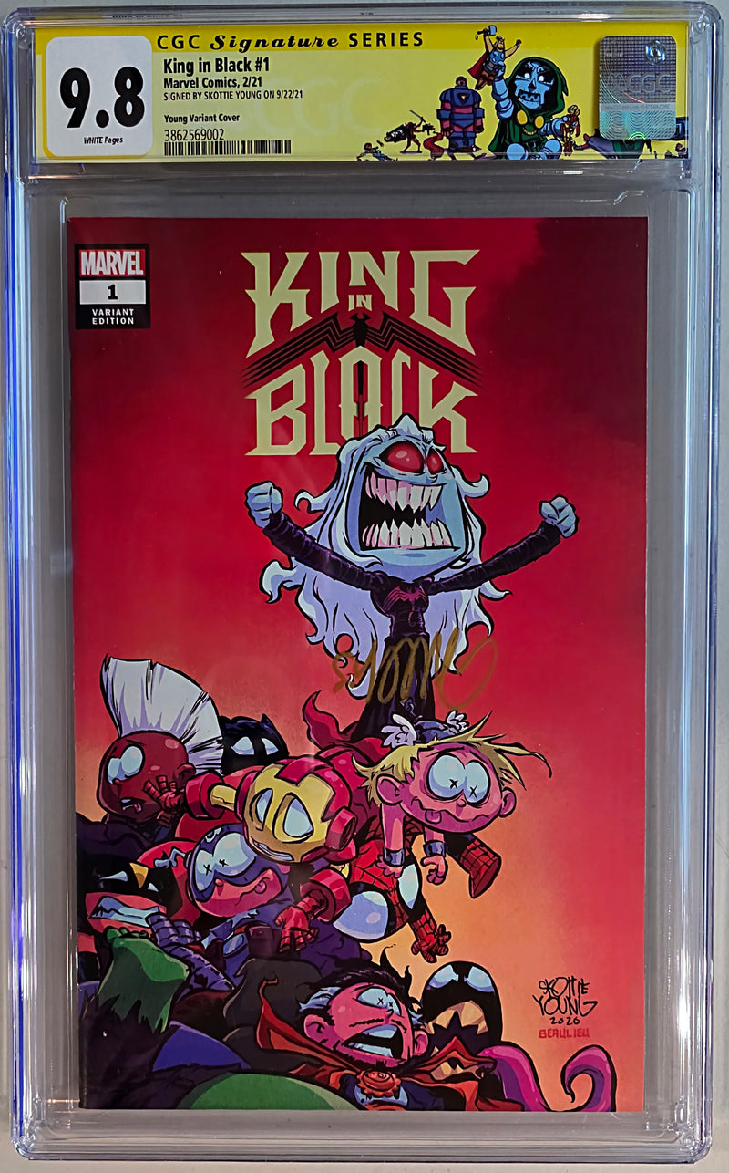 KING IN BLACK #1 CGC SS 9.8 YOUNG COVER 2021年9月22日 スコッティ・ヤングサイン入り