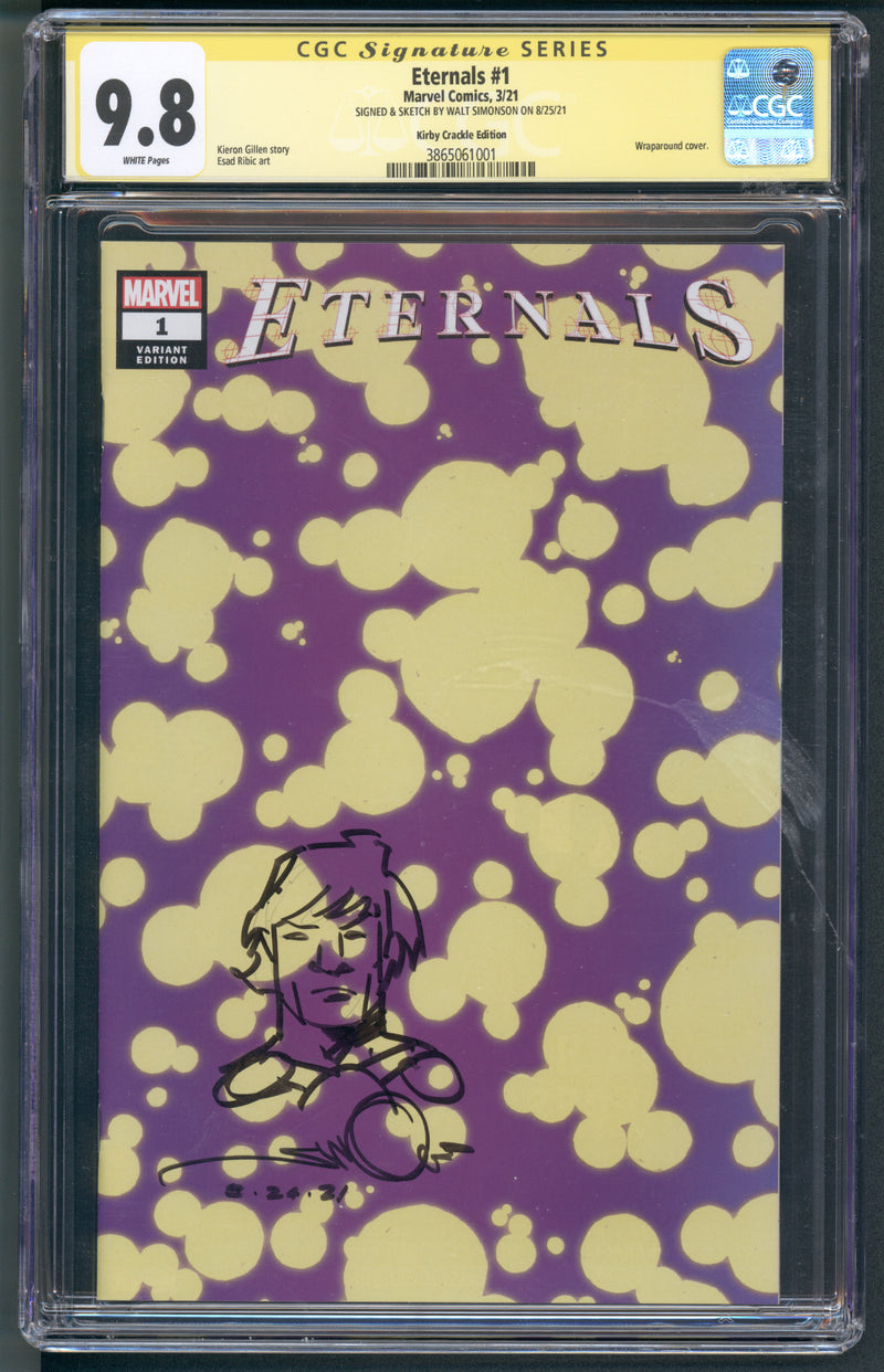 ETERNALS #1 CGC SS 9.8 WALT SIMONSONサイン＆スケッチ入り KIRBY CRACKLE EDITION