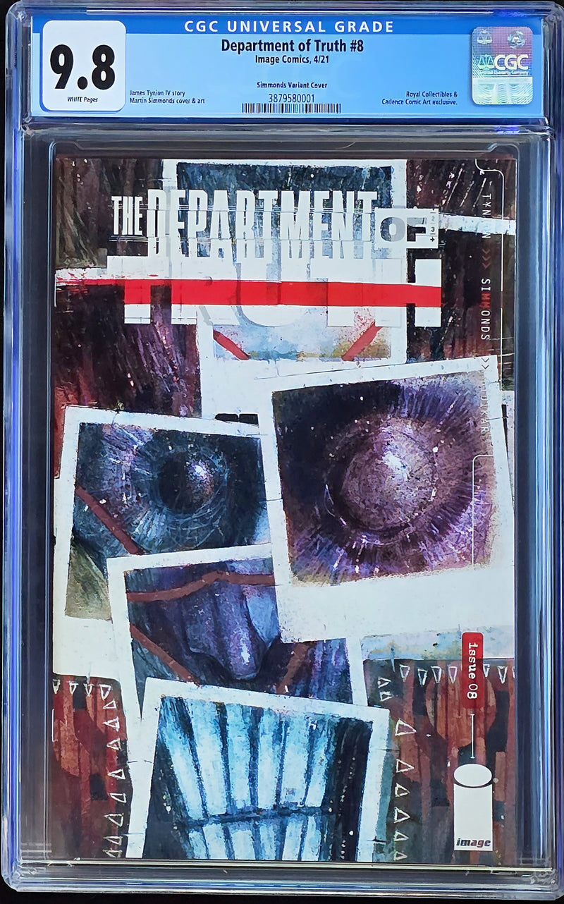 DEPARTMENT OF TRUTH #8 CGC 9.8 SIMMONDS VARIANT COVER